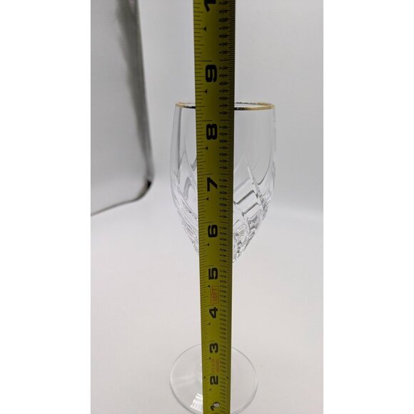 Mikasa Preview Gold Trim Crystal Wine Goblet Elegant Stemware Replacement - Picture 15 of 16